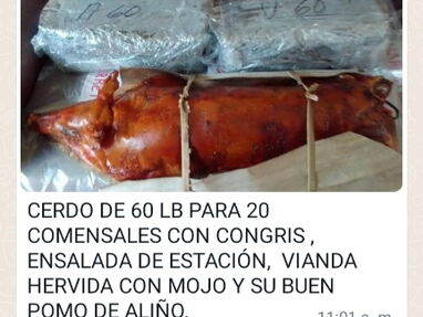 Cerdo asado para ocasiones especiales, pierna lomo y entero - Img 64150740