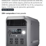 ⚡ DABBSON 2000L 🔋 2048 Wh Capacidad LiFePO4 ✅ 2200 W Potencia Nominal ✅ 4400W Potencia Pico 🧾 Garantía de 7 días - Img 57451631