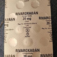 SUSTITUYE LA WARFARINA Y EL TENER QUE ESTAR HACIÉNDOSE ANÁLISIS PARA EL TIEMPO DE PROTUMBINA - RIVAROXABAN - Img 52555437