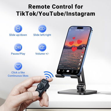 Anillo de desplazamiento remoto para Tiktok, pasapáginas para la aplicación Kindle, control remoto del obturador de la c - Img 111168989