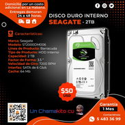 💲50💲DISCO DURO SEAGATE BARRACUDA 2TB SATA 6. MENSAJERÍA CON FACTURA Y GARANTÍA DE 1 MES. TLF 54833699 - Img 50534068