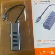 Adaptador HB1C 4 en 1 Tipo-C a USB 3.0 con Velocidad 5Gbps* 🔌 Adaptador Hoco HB1C 4 en 1 con entrada USB Tipo-C y cuatr - Img 57177811
