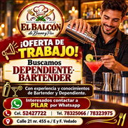 Buscamos Bartender-Dependiente con experiencia - Img 58085110