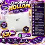 ALMOHADA HOLLOFIL, SELLADA EN SU EMPAQUE, ENTREGA DE FACTURA PARA SU GARANTÍA. VARIEDAD DE ARTÍCULOS PARA EL HOGAR - Img 57597920