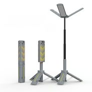 Linterna LED Telescópica Wason 1000 Lúmenes Recargable y Regulable con Soporte - Img 58278168