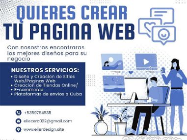 Creamos Sitios web, landing page, portafolios, menu online, tienda online, blogs, Venta de dominios.  Elier's Web Design - Img main-image-45653793