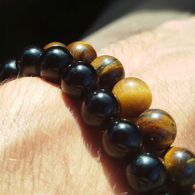 Pulsera de onix y Pulsera de ojo de Tigre 馃惎 - Img 104621642