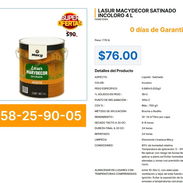 LASUR MACYDECOR SATINADO INCOLORO 4 L . - Img 57237198