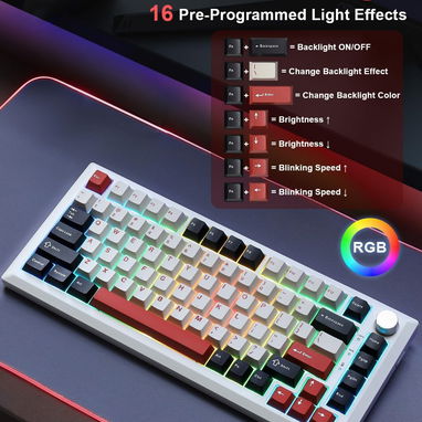 ⌨️Teclado Gaming Mecánico Mikiby Y75 - Img 125590920