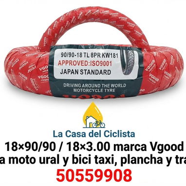 💥Gomas - 18×25064×355,14×90/80,14×90/90,14×2.50,18×2.50,18×2.75,16×2.50,16×3.50,,12×4.00 y 4.50,14×2.50,10×3.50 - 7/10