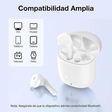Audífonos Inalámbricos - 1HORA - Blanco - Img 116379243