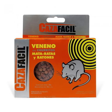 CAJA CON 2 SOBRES DE 40 GR DE VENENO EN CHURRITO MATA - RATAS Y RATONES CAZAFACIL - Img 125521060