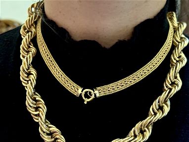 Vendo cadena de oro voluminosa y gargantilla - Img 68428357
