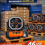CONTENEDOR DE VENTILADORES RECARGABLES – 20,000 mAh - Img 57075649