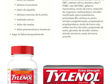 Tylenol de 100 y 225 Cápsulas de Gel 500 mg - Img main-image-43549672