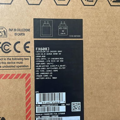 👉OFERTAZO..ASUS TUF GAMING F16..EN📦📦📦..CORE I7👉32GB DDR5...1TB SSD..RTX 5060 8GB - Img 123704650