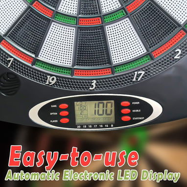 🎯 Diana electrónica Surplex con marcador LED, 28 juegos, 159 modos, dardos punta suave para niños y adultos 🐗 - 6/7