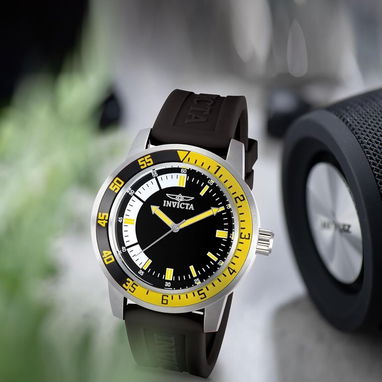 ⌚ RELOJ INVICTA SPECIALTY HOMBRE 45MM, ACERO, CUARZO JAPONÉS, SILICONA NEGRA/AMARILLA – ENVÍO DISPONIBLE HABANA - Img 103042089
