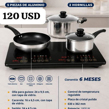 Cocina infrarroja,Cocinas de inducción - 3/3