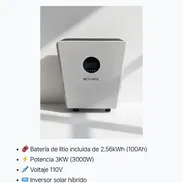 ☀️🔋 INVERSOR SOLAR HÍBRIDO TODO EN UNO MCV WFS 3KW + BATERÍA DE LITIO 🔋☀️ - Img main-image-54883258