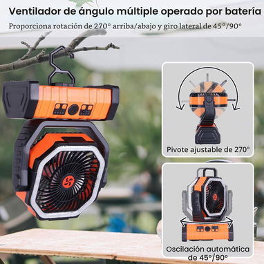 Nuevo en su caja - VENTILADOR RECARGABLE F6 CON 20000 mAh - Img 126346845