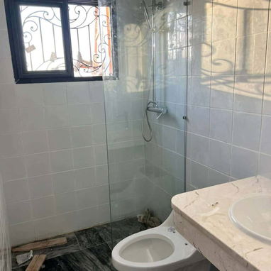 PAÑOS FIJOS DE CRISTAL PARA BAÑO 🛁 - 4/8