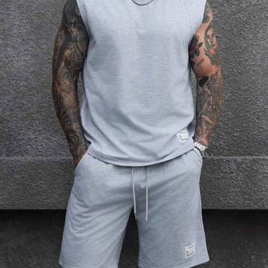 Conjunto de short y desmangado de hombre🩳👕 - Img 125337659
