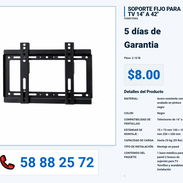 SOPORTE FIJO PARA TV 14" A 42" VPT-0330 - Img 55993230