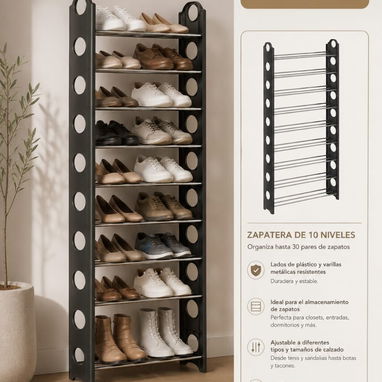 Zapatera de 10 niveles - Img 123642710