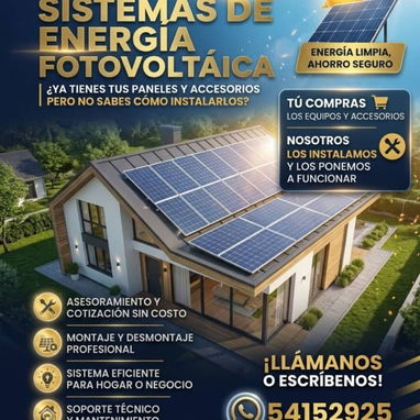 Asesoria e instalación de paneles solares. - 2/2