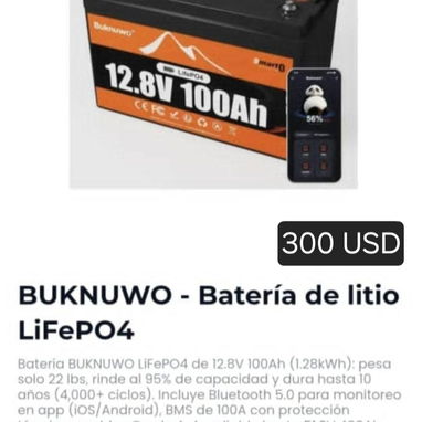 Inversor Sumry 4000W 110V y baterias de litio por separado y tambien pueden hacer su combo!! - 2/4
