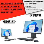 All in One Lenovo 27" Intel Core i5 13420H, RAM 16GB, SSD 512GB "Nuevo Sellado" - Img 54938091