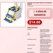 ESCALERA CON ASIENTO REDUCTOS DE INODORO INFANTIL . - Img 57925522