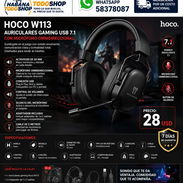 Auriculares para juegos USB 7.1 negros con micrófono omnidireccional NUEVOS EN CAJA!!!! - Img 52450713