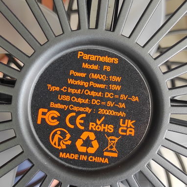 VENTILADOR F6 20000 mAh - Img 125544821