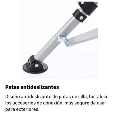 Silla plegable de camping con accesorios útiles. - Img 122130044