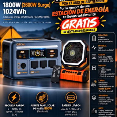 ¡🛒Lleve 2 x 1 precio 🤑 ! Estación de energía + F6 de 20.000mAh - 4/4