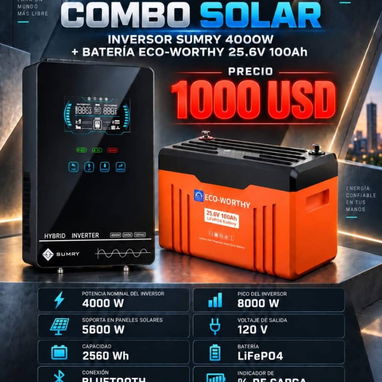 Combos Solares Inversor + Baterias de 1000 USD P0649-AV004 - 9/10