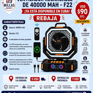 Ventilador recargable f22 de 40mil MAH - Img 56261761
