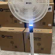 VENTILADORES RECARGABLES CON PANEL SOLAR - Img 55827419