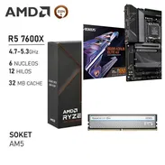 🦾🦾escribeme al whatsApp Kit amd (am5) Se vende todo junto nada separado 330usd Placa gigabyte b650 aorus elite ax (n - Img 55959851