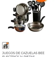 Juego de cazuelas BEE ELECTRICS 14 PIEZAS para cocinas de gas electricas de iduccion y halogenas nuevo mensajeria gratis - Img 49952279