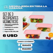 SET DE 3 RECIPIENTES HÉRMETICOS - Img 56805664