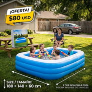 Piscina rectangular inflable 1.8 mts - Img 58187067
