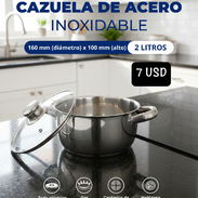 🍳 OLLAS DE ACERO INOXIDABLE 🔴 2 LITROS 💲7 USD 🔴 3 LITROS 💲10 USD - Img 54568250