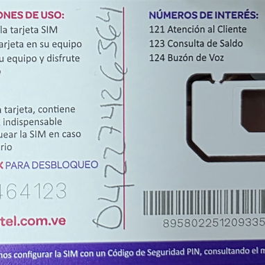 Línea para Venezuela con saldo para que llegues comunicado - 2/2