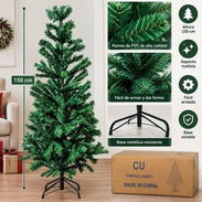 Árbol de Navidad artificial – 150 cm Precio: 50 USD Árbol navideño artificial de tamaño práctico, - Img 58016309