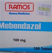 Mebendazol tab, 6 tab 100 mg, importado - Img 45958819