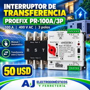 Interruptor de transferencia de doble fuente 100 Ah (Transfer) - Img 57276409
