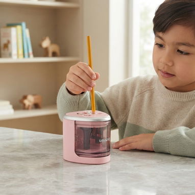 🛍️ Sacapuntas electrico, con pilas AA - 3/3